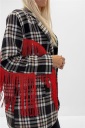 giacca con frange colorate fringes